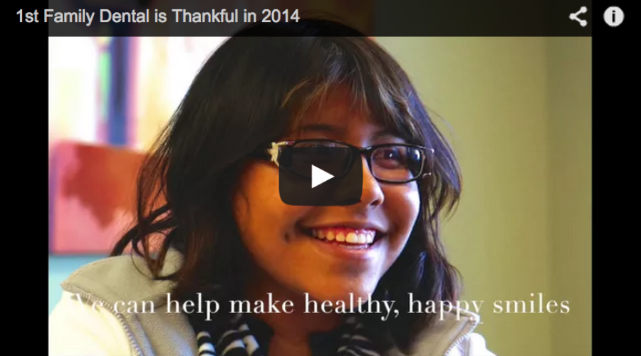 1st Family Dental is Thankful in 2014