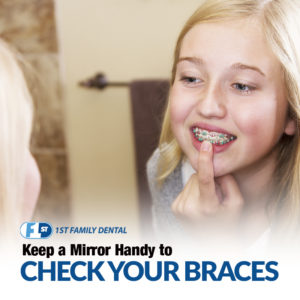 Tips for Going Back to School With Braces - Keep a Mirror Handy