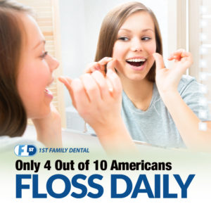 Daily Excuse for not flossing - 1st Family Dental