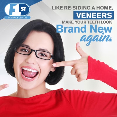 1st Family Dental - Veneers make your teeth look brand new again