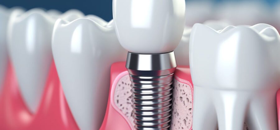 Generated photo of a dental implant